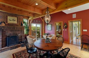 Dining Room and Fireplace - Country homes for sale and luxury real estate including horse farms and property in the Caledon and King City areas near Toronto